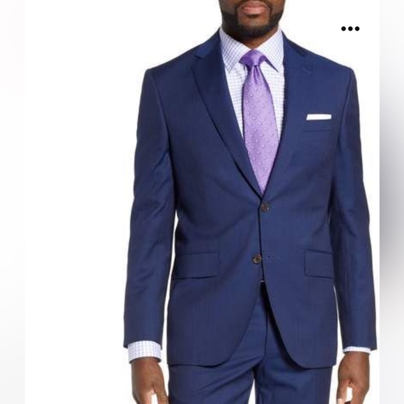 David Donahue Luxury Super 150's Wool Ryan Suit Jacket in Navy Size 46 R - Picture 1 of 10
